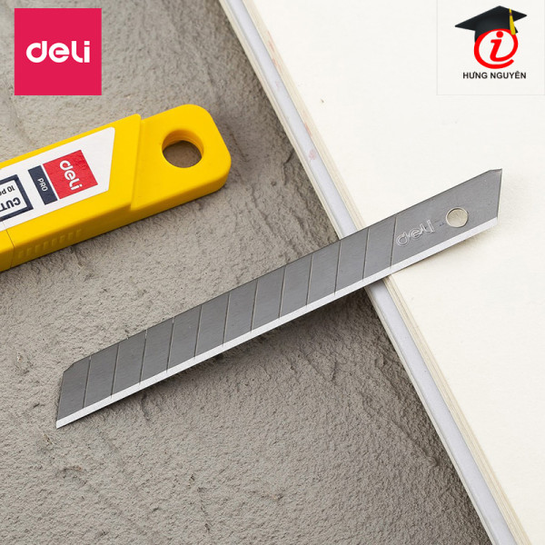 Lưỡi dao trổ 80x9x0.4mm (10 lưỡi/hộp)  (2012) (Deli) 